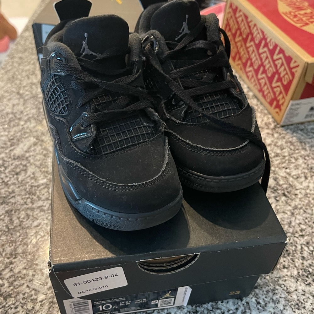 Toddler Jordan 4 Retro Black Cat